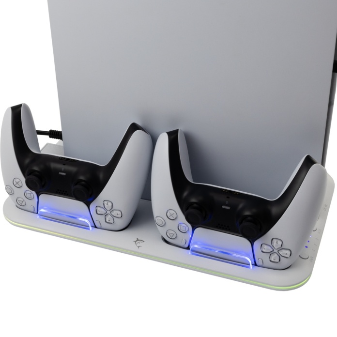 stacja ładująca na dwa kontrolery PS5 White Shark KIMURA-2